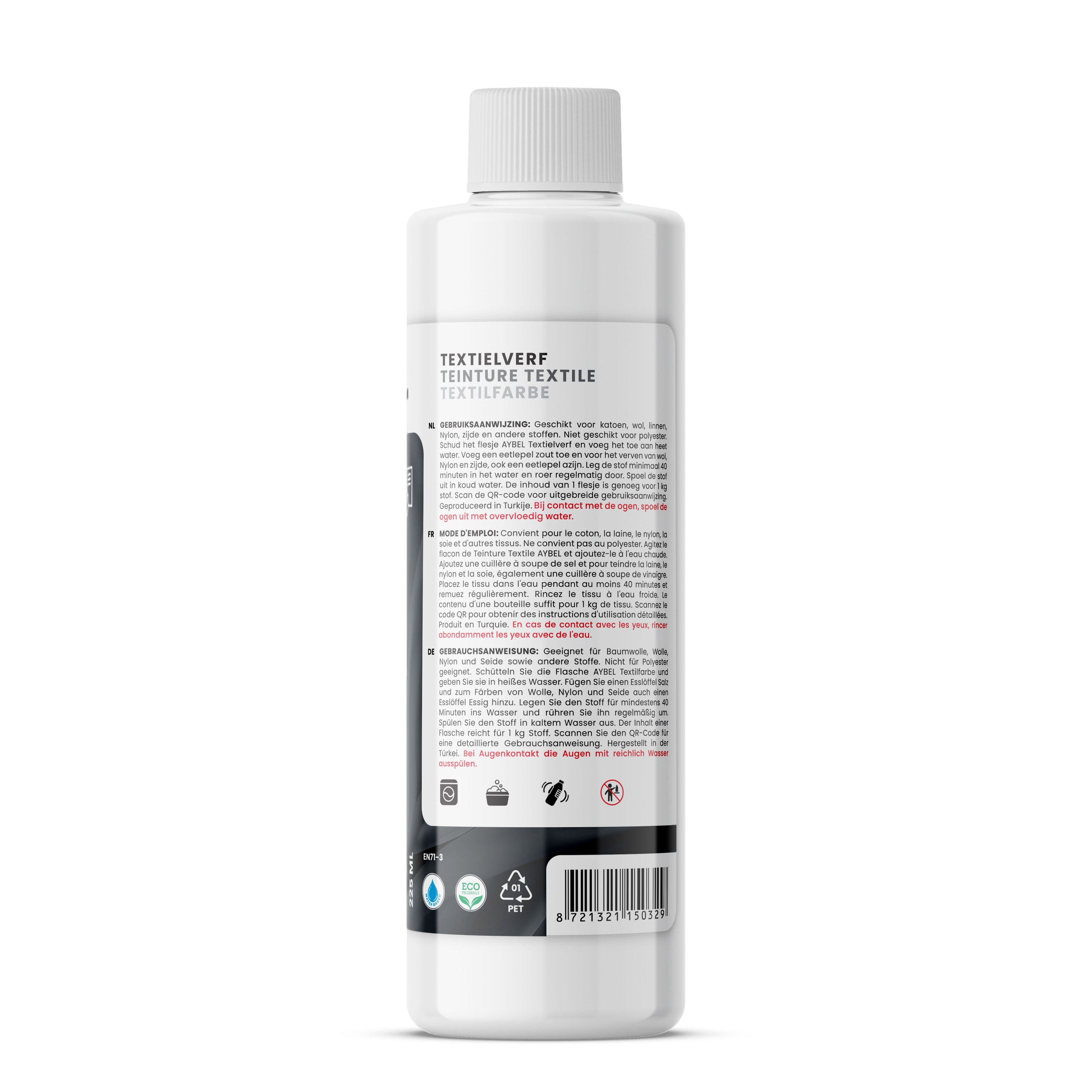 Tinte Textil Gris Ceniza
