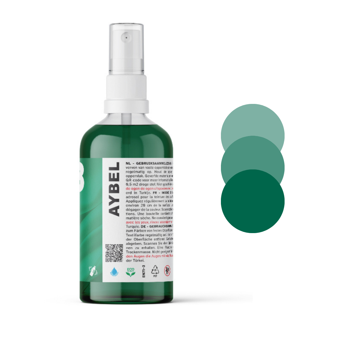 Spray de tinta para tecido verde grama