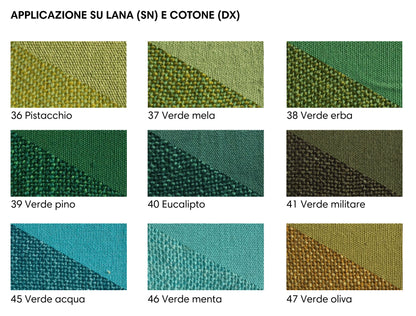 Tintura per tessuti in polvere - tonalità di Verde